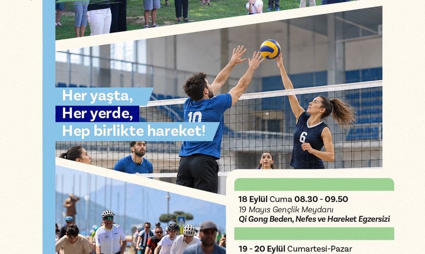 Marmaris üç gün boyunca hareketlenecek: Qi Gong, voleybol ve bisiklet etkinlikleri