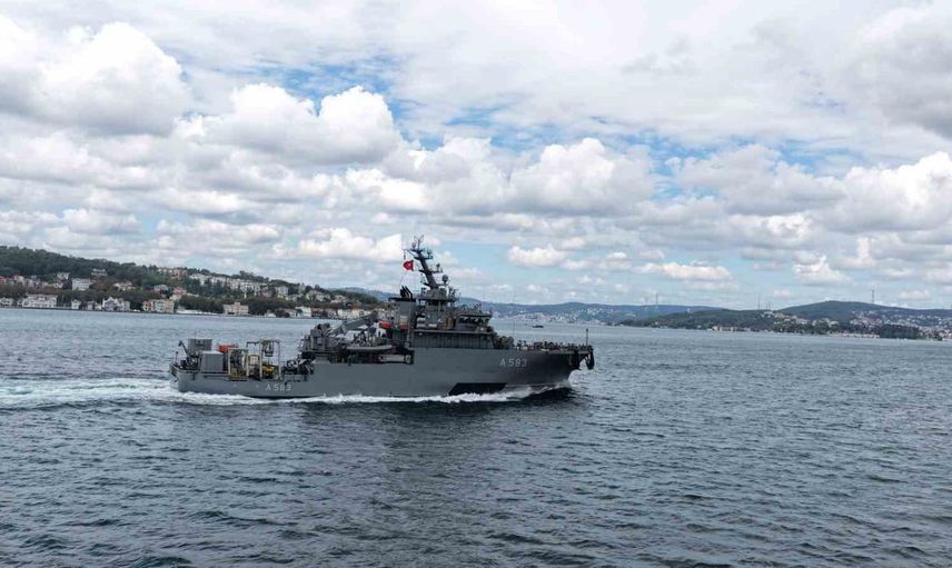 Kıbrıs aramasını tamamlayan TCG Işın İstanbul ana üssüne döndü