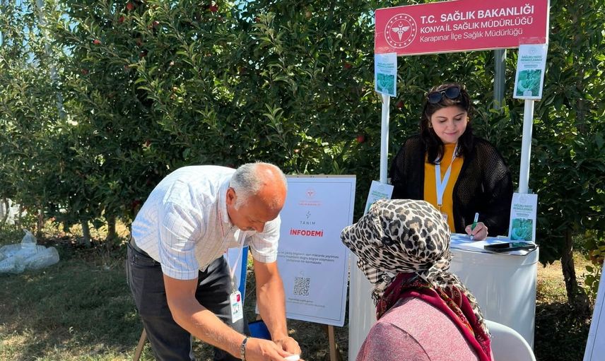 Karapınar'da sağlık ekipleri tarlada ve hastanede gebe ve bebek bakımını güçlendirdi