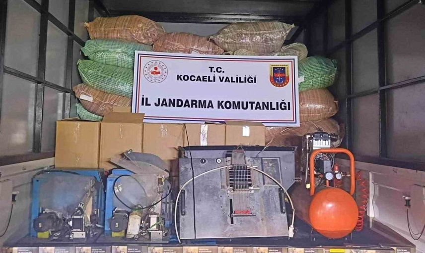 Kocaeli'de kaçak tütün üretimine büyük darbe