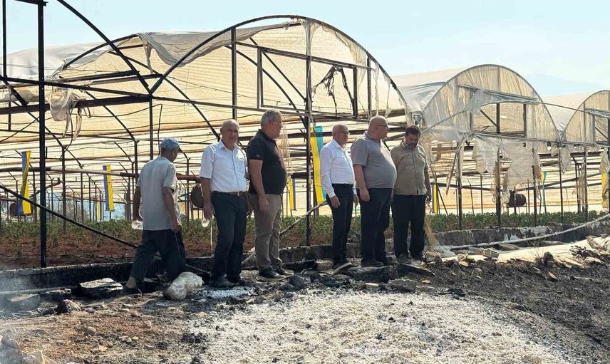Kumluca'da alevler söndü, hasar tespit çalışmaları başladı