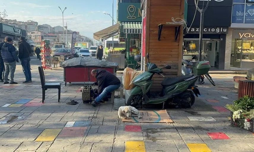 İlçe meydanında ayakkabı boyacısı, maaşını sokak hayvanlarına harcayan engelliye ödül