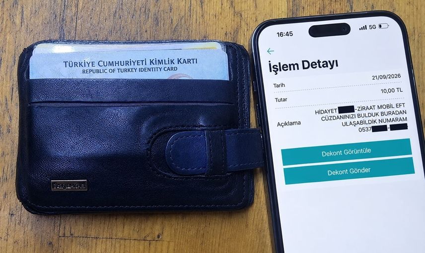 Çay ocağında bulunan cüzdanı 10 TL göndererek sahibine ulaştırdı