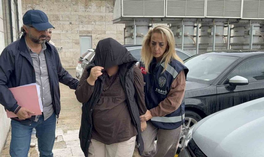 Canik'te avm'den 20 bin liralık giyim çalan kadın adliyeye sevk edildi