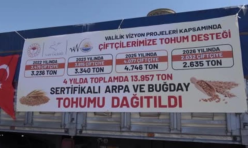 Vanlı üreticilere 4 yılda 750 milyonluk tohum yatırımı
