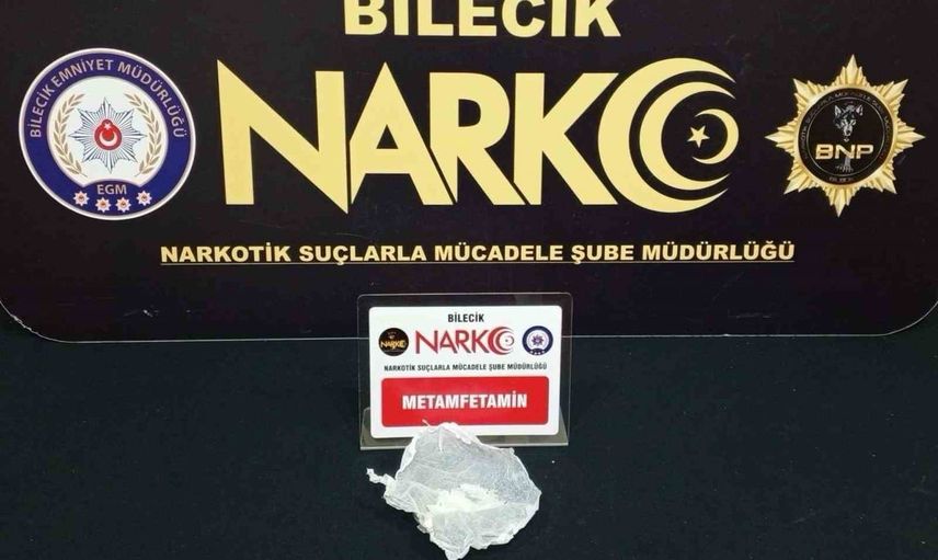 Bilecik'te narkotik operasyonu: metamfetamin ve 1 şüpheli