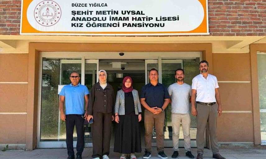 Yığılca pansiyonunda barınma ve eğitim koşulları yerinde değerlendirildi