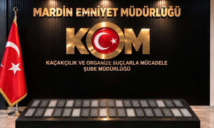 Midyat'ta durdurulan araçtan 36 kaçak cep telefonu çıktı