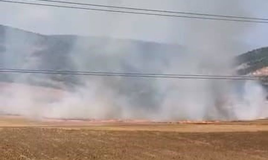 İnegöl'de Hamzabey mevkiindeki tarlayı ateşe verdiği iddia edilen 16 yaşındaki şüpheli yakalandı