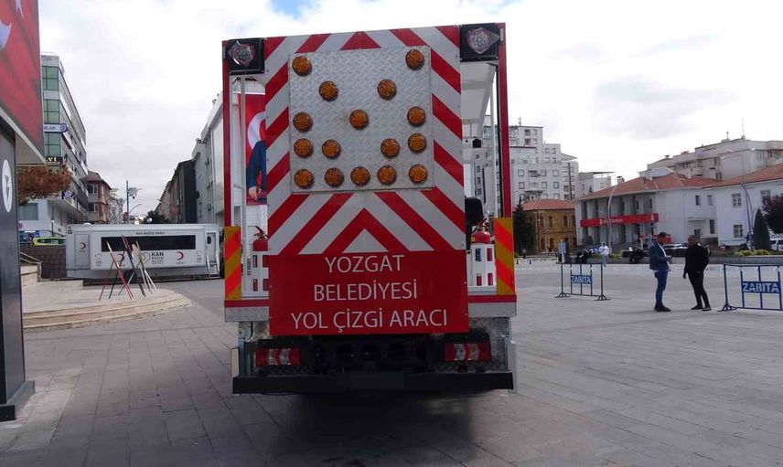 Yozgat'ta hatlar netleşiyor: yeni yol çizgi aracı filoya katıldı