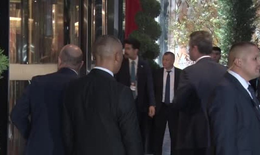 Erdoğan göçebe oyunları açılışı için Sheraton'dan Bişkek Arena'ya hareket etti