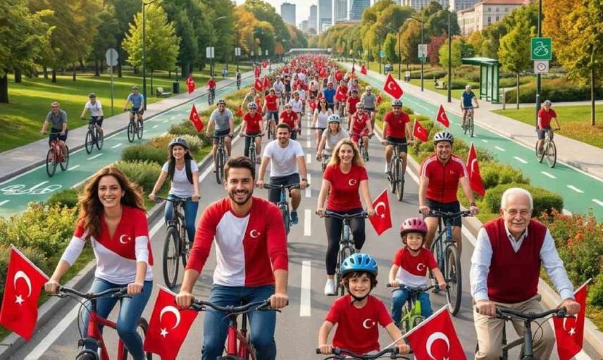 Cumhuriyet coşkusu sokaklara taşınıyor: 81 ilde iklim için pedal zamanı
