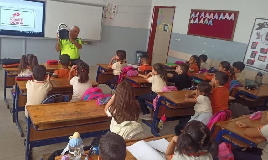 Kilis'te okullarda trafik bilinci aşılanıyor