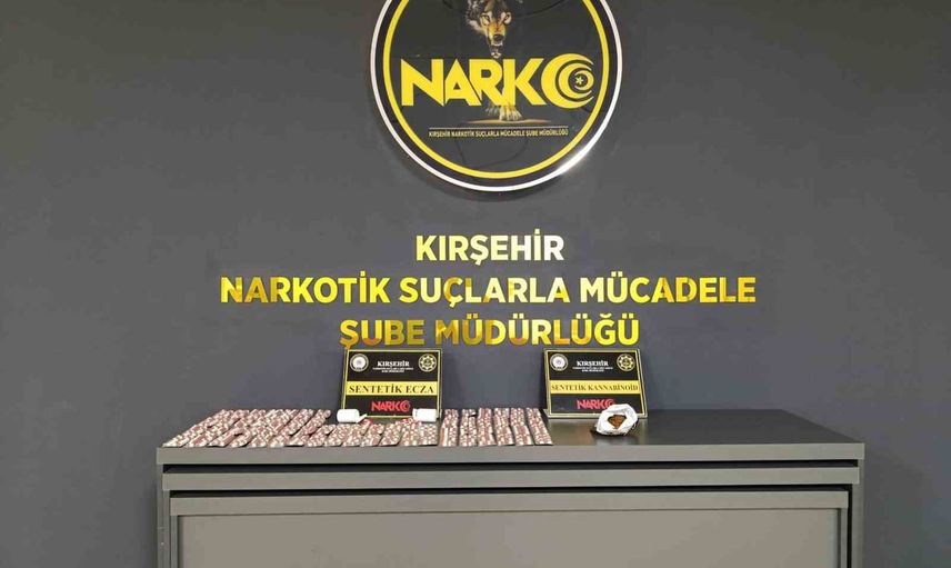 Kırşehir'de koordineli operasyonda 978 hap ele geçirildi, iki kişi tutuklandı