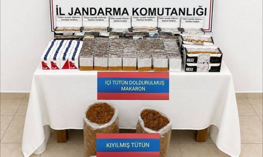 Yozgat’ta iki ilçede operasyon: 12 bin makaronla kaçak tütün ele geçirildi