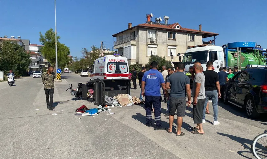 Kökez Mahallesi'nde çarpışma: üç tekerlekli bisiklet sürücüsü ağır yaralandı