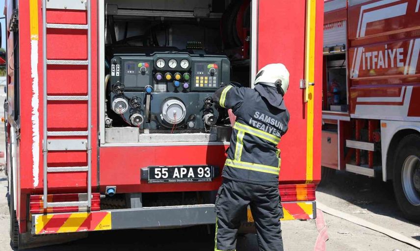Samsun itfaiyesi 101. yılında yoğun mesai: 9 ayda 8 bin 157 olaya müdahale