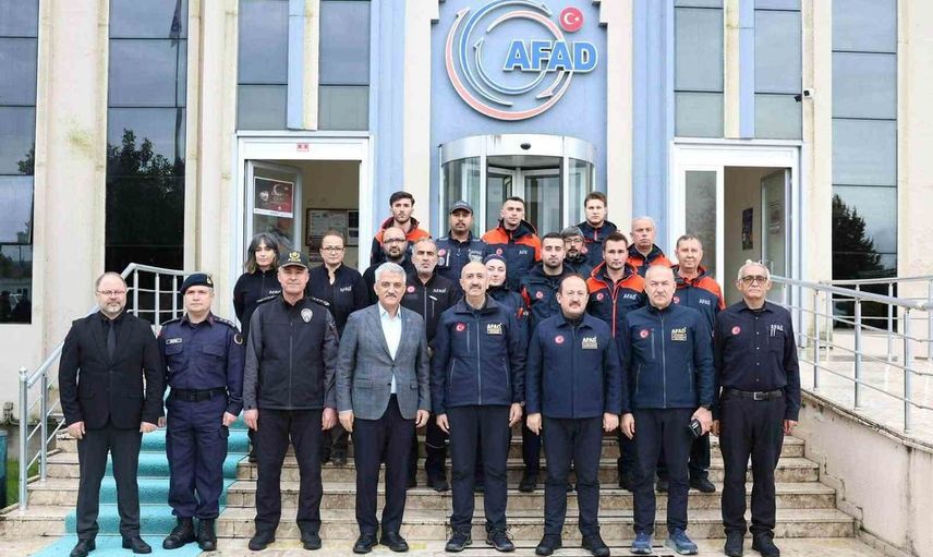 Düzce'de afet merkezinde yağışlara karşı seferberlik
