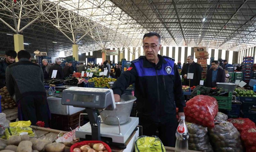 Odunpazarı'nda pazar alışverişinde yeni güvence: tartı kontrol noktası