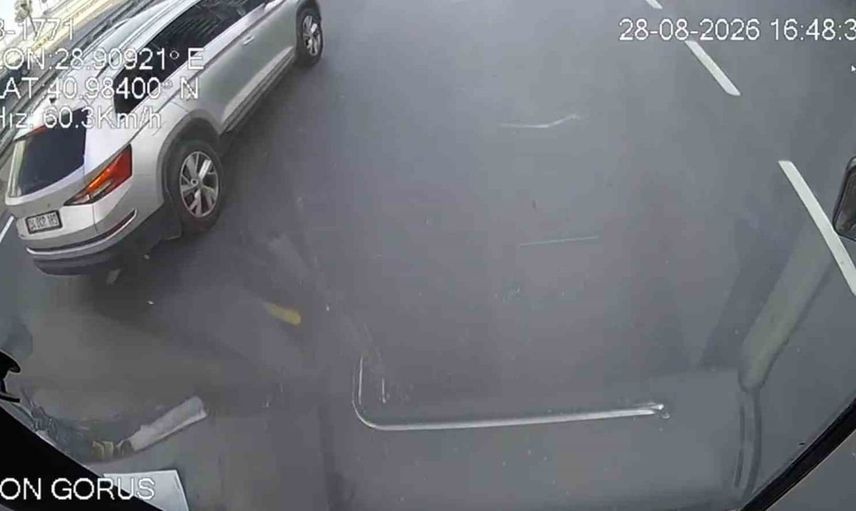 Zeytinburnu kazasının araç içi kaydı: şoförün son anları