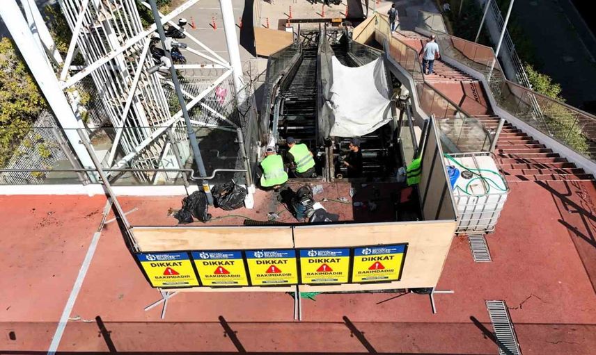 Yürüyen merdivenler yenileniyor: Kocaeli üst geçitlerinde 10 ünite elden geçecek