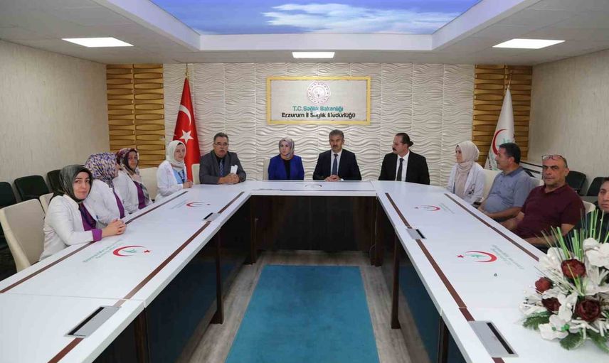 Palandöken'de birinci basamak sağlık hizmetleri Meral'in saha incelemesinde