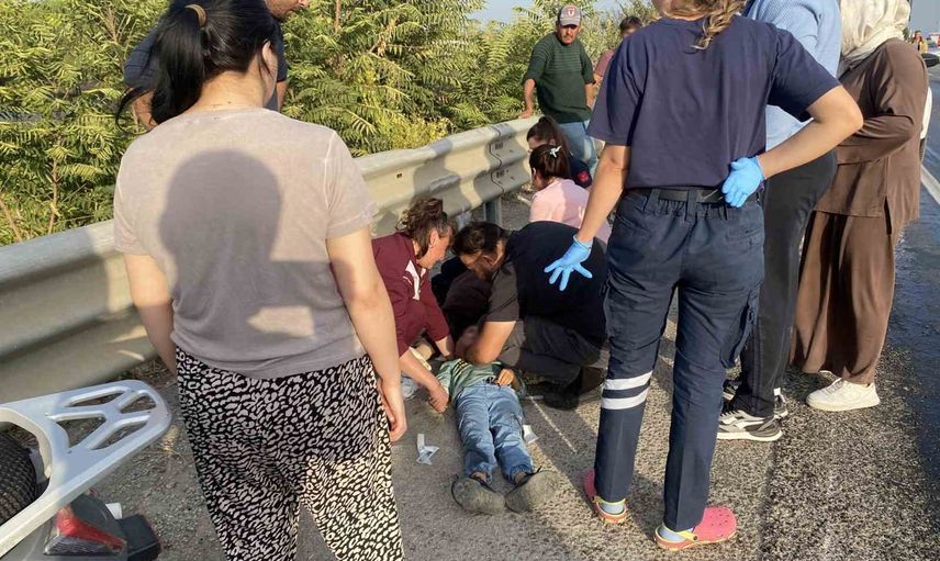 Mazot dökülmesi Alaşehir'de iki motosiklet kazasına yol açtı