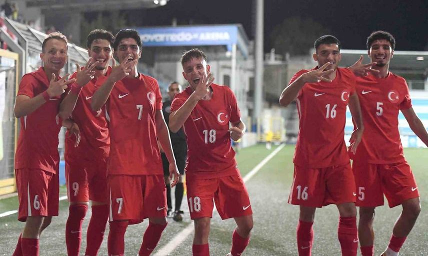U20'den Taranto'da üç gollü zafer: Özder Özcan sahne aldı