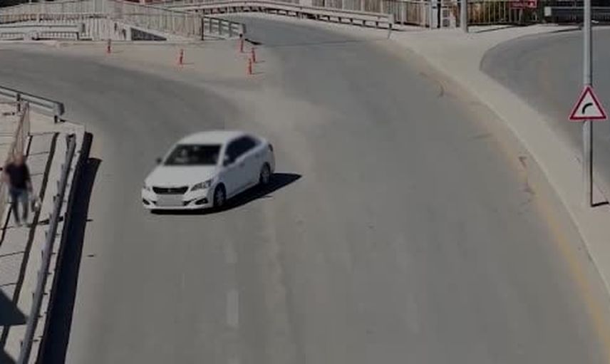 Dron kamerası Kırıkkale'de ehliyetsiz sürücünün koltuk hamlesini kayıt altına aldı