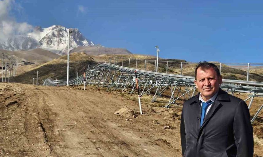 Erciyes'e yeni çekim merkezi: dağ kızağı tesisinde yerinde inceleme