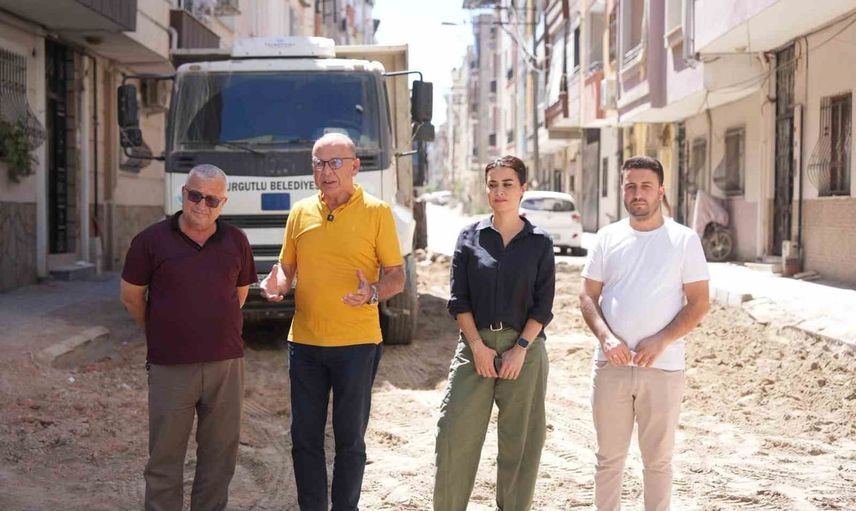 Başkan Akın turgutlu sokaklarında eş zamanlı üstyapı atağı
