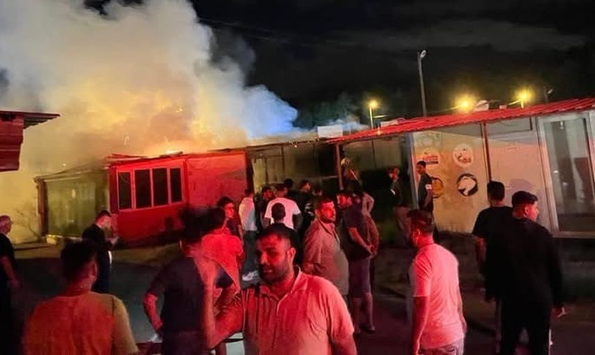 Kırıkhan’da Sultanbeyli konteyner kentte çıkan yangın hızlı müdahaleyle söndürüldü