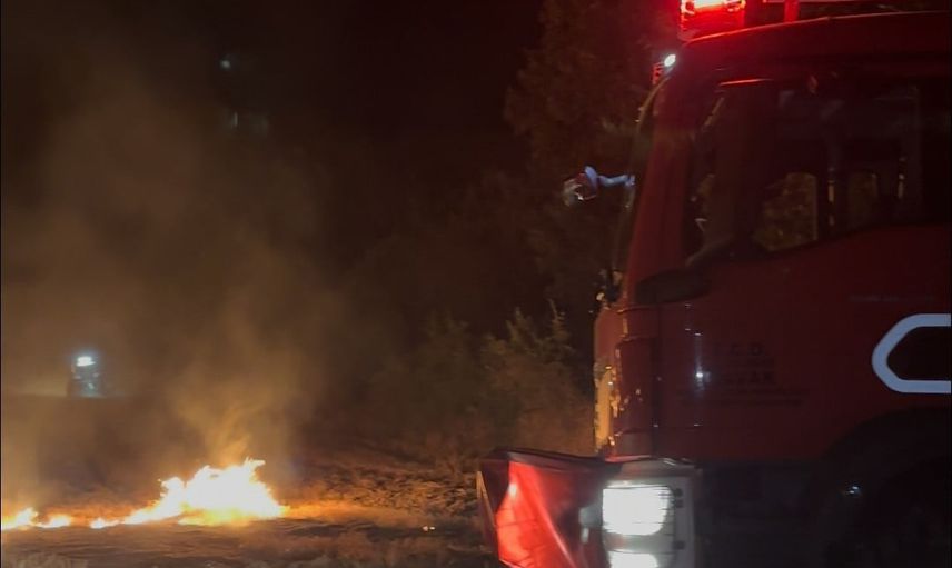 Havza'da anız alevleri kontrol altına alındı, ormanlık alan korundu