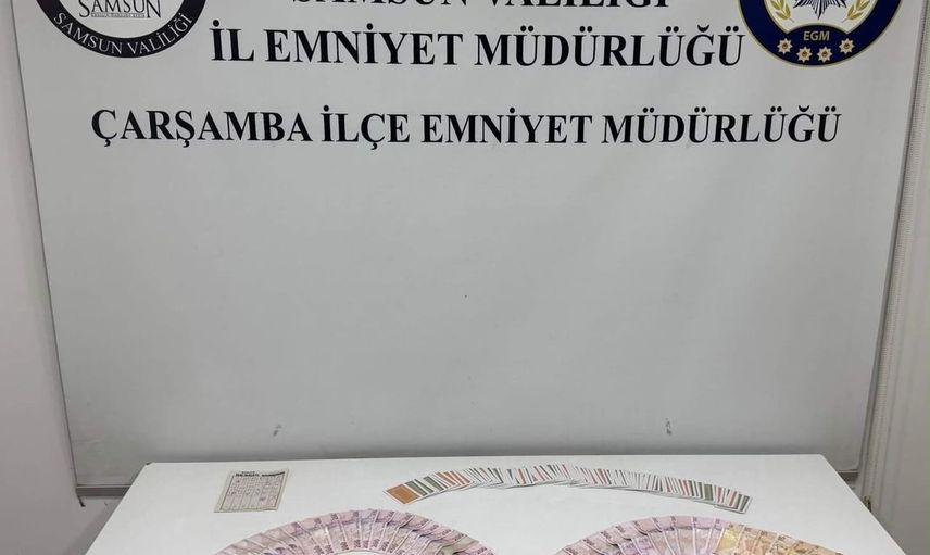 Çarşamba'da oyun masasına baskın: 6 kişiye 69 bin 624 lira ceza