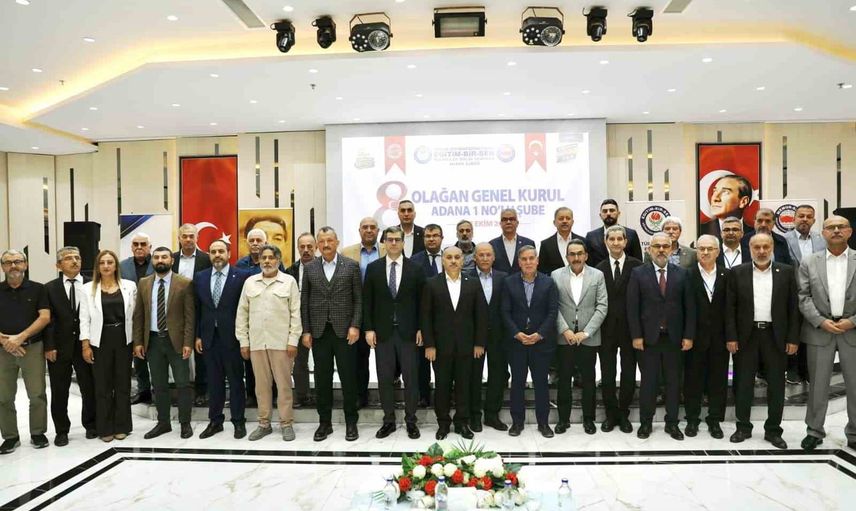Mustafa Sarıgeçili Eğitim-Bir-Sen Adana şubesine yeniden seçildi