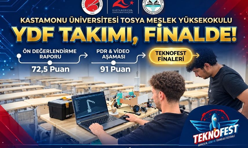 Kastamonu Üniversitesi'nden YDF takımı RoboLig Türkiye finaline yükseldi