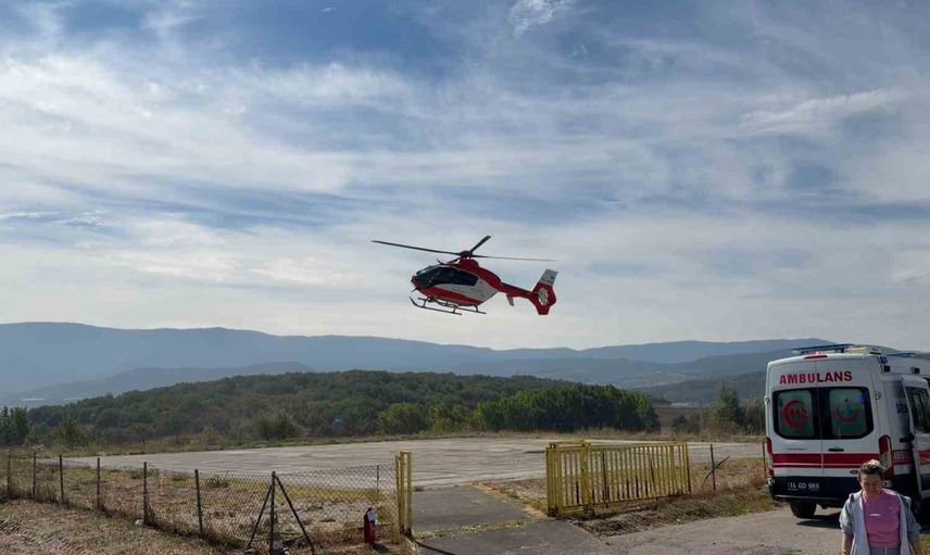 Helikopterle Antalya'ya sevk edilen böbrek nakilli genç