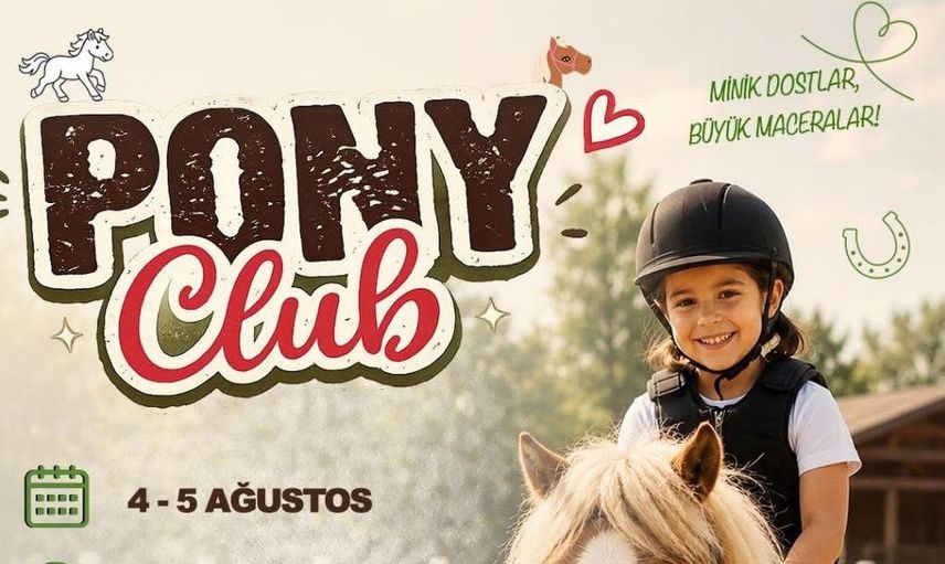 Doğayla tanışan minikler Çamlık Kent Ormanı'nda Pony Club'da buluşuyor
