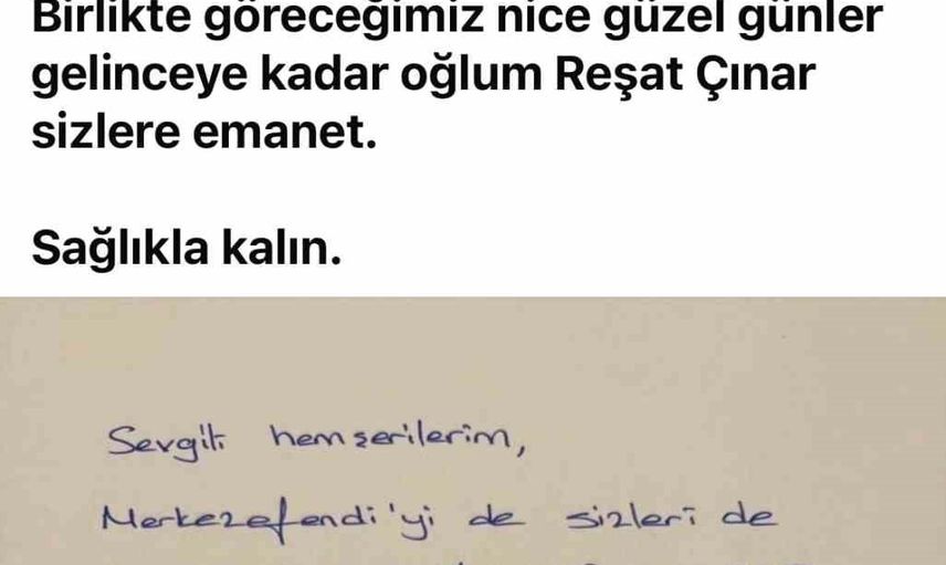 Tutuklama sonrasında birlik vurgusu: başkan Şeniz Doğan'dan hemşehrilerine mesaj