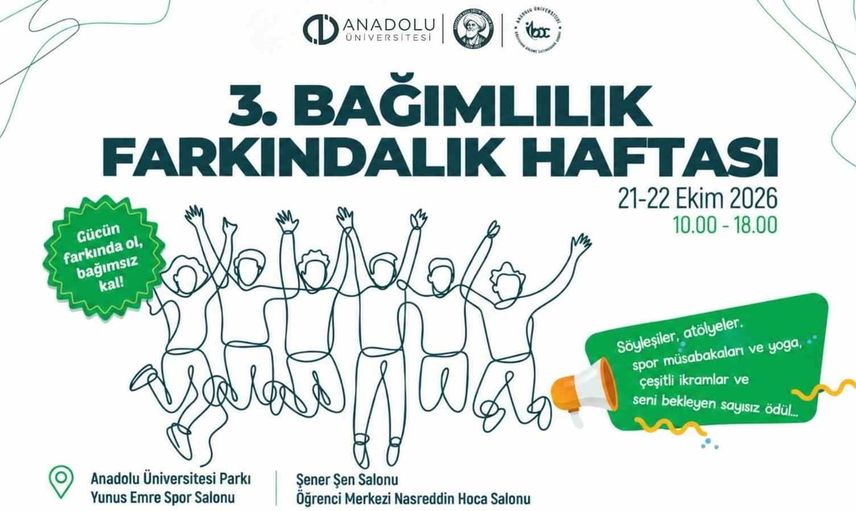 Anadolu Üniversitesi öğrencileri spor, sanat ve seminerlerle bağımlılık farkındalığı kazanacak