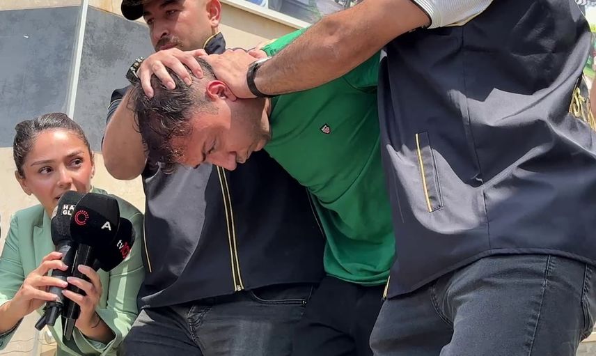 mezarlığın yakınında yakalanan zanlı adliyeye sevk edildi