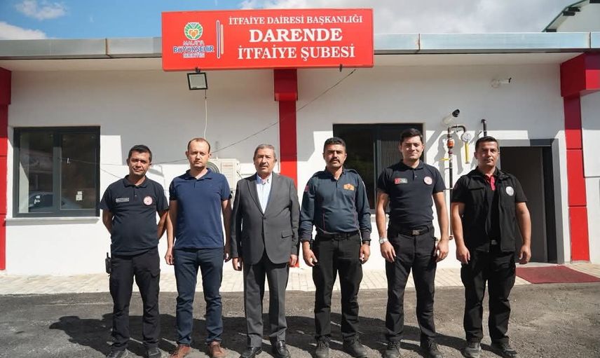 Darende'de itfaiyecilere moral ve teşekkür buluşması