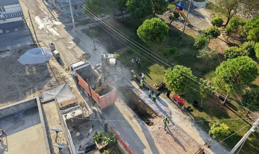 Kazım Karabekir'de 40 yıllık su baskını çilesine kolektör hattı çözümü