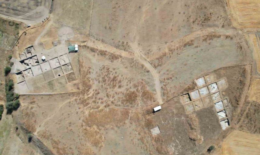 Tavşanlı Höyük'te 4 bin yıllık pati izi keşfedildi