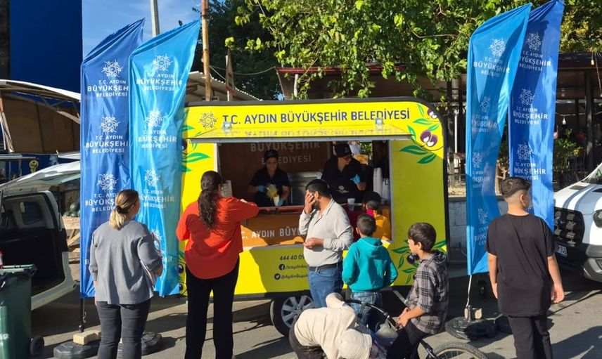Aydın pazarlarında soğuk günlere sıcak çorba desteği