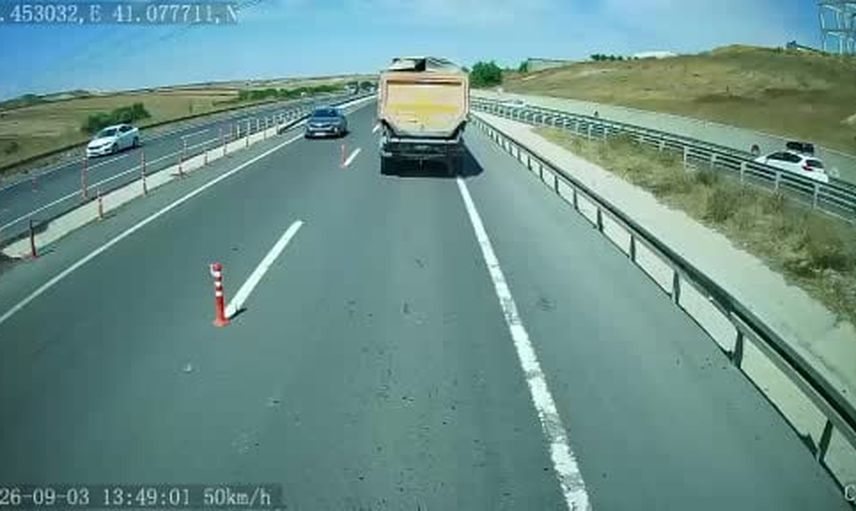 Tekirdağ'da son anda müdahale: tır şoförünün refleksi faciayı önledi