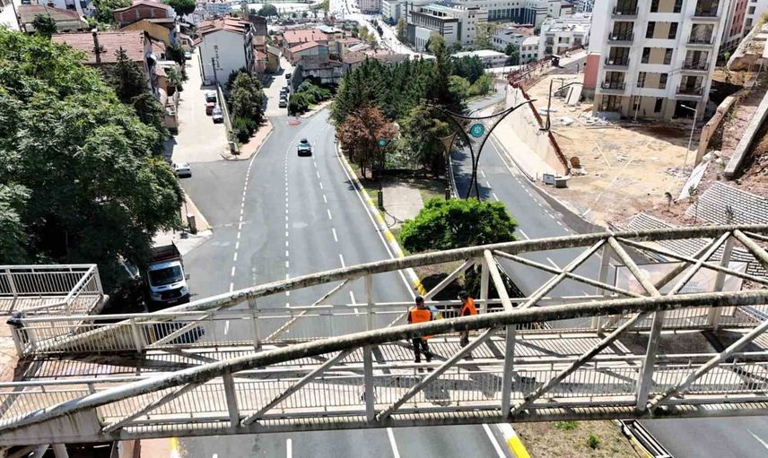 Güzergah düzenlemesiyle Santral Rampası'nda yaya güvenliği güçleniyor