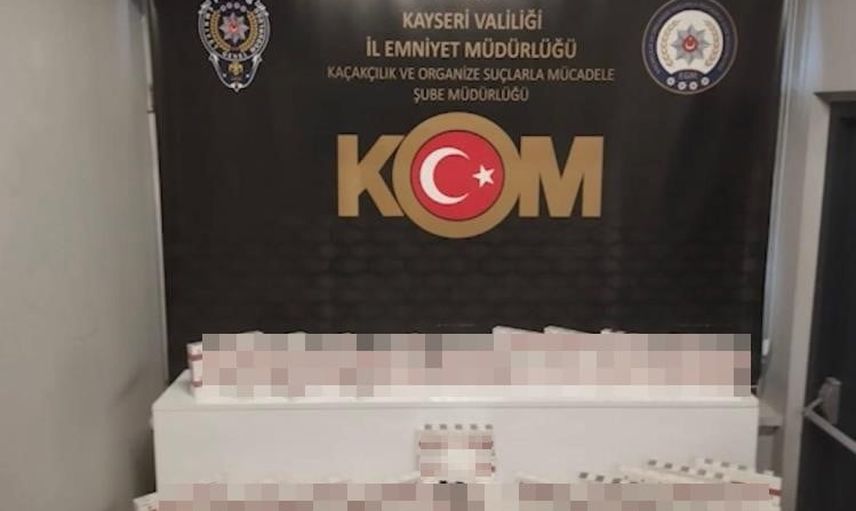 Kayseri'de büyük makaron baskını: iki kişi yakalandı