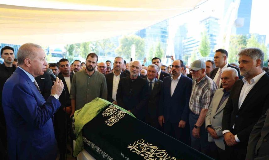 Erdoğan, Önen ailesinin acı gününde cenazede yer aldı