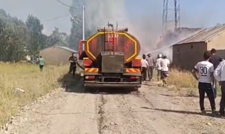 Yüksekova'da rüzgârın etkisiyle 6 bin 500 bağ ot zarar gördü